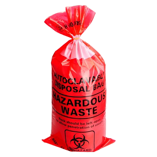 黄色加厚防化垃圾袋红色危险品处理袋实验室灭菌袋化学危险品专用袋化学垃圾袋酸碱生物垃圾袋高温高压灭菌袋