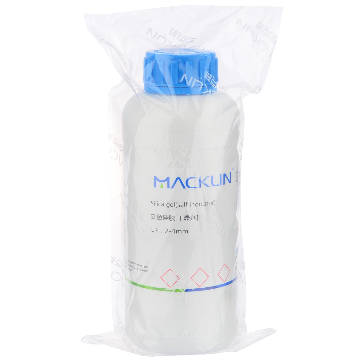 Macklin干燥剂变色硅胶500g/瓶 LR2-4mm 麦克林干燥吸湿剂NONE5002实验室化学试剂