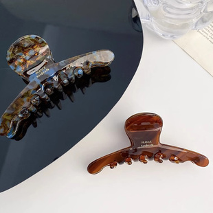 发夹女2025新款高端夹子后脑勺头饰少发量无痕发夹儿童半扎发抓夹