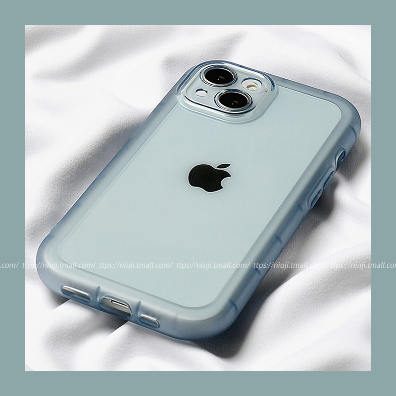 ins极简纯色透明软壳苹果全系列手机壳