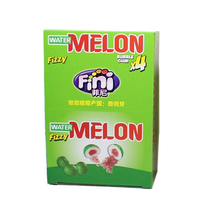 西班牙Fini菲尼进口泡泡糖网球柠檬西瓜形小吃口香糖20g*20包夹心