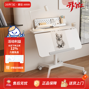 震旦可移动卧室办公桌家用升降儿童学习桌小户型折叠电脑桌书桌椅