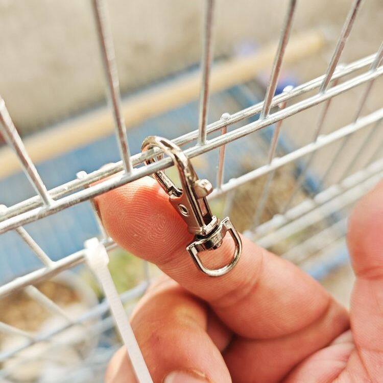 鹦鹉防逃扣鸟笼锁扣安全笼子小鸟笼门逃跑配件龙虾卡扣鸟笼子保险
