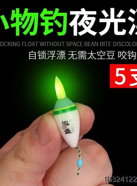 电子夜光咬钩变色小物浮漂浅水浮标日夜两用溪流钓
