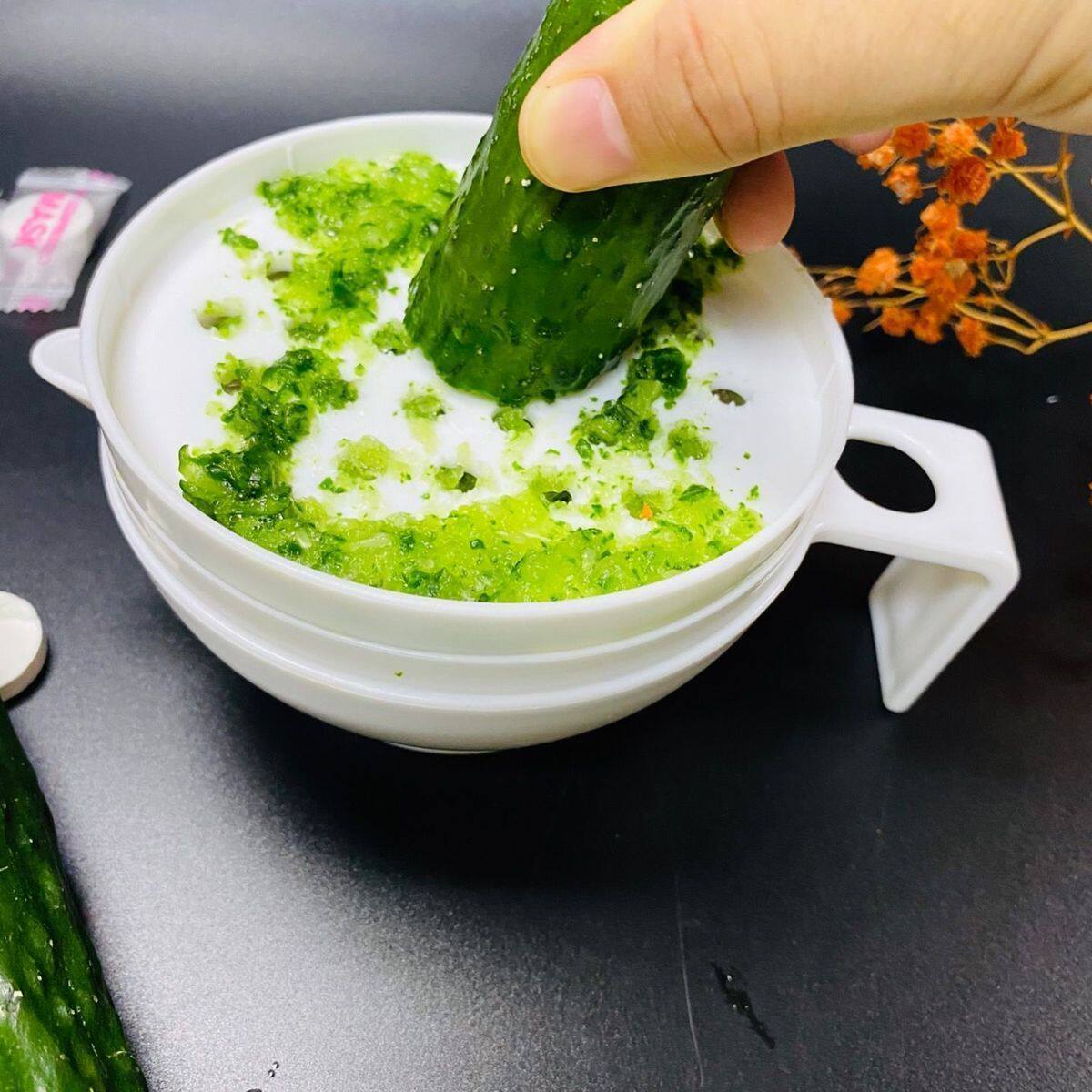 磨瓜碗研磨器美容院家用青瓜汁做面膜神器自制碗套装