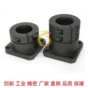 导向轴支座对边H法兰开口型座GBL26 D35 D40 D50光轴夹座 D30