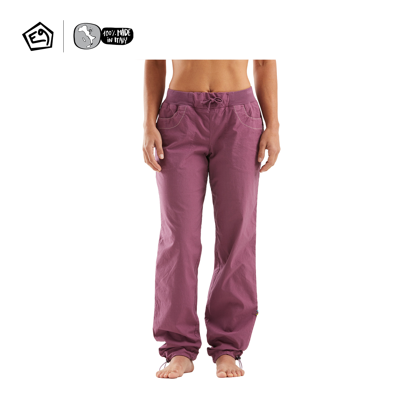 意大利E9女款弹力舒适棉制长裤