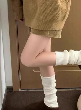 秋冬保暖Lolita堆堆袜洛丽塔针织jk袜套袜子女白色长筒小腿袜腿套