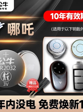 适用于 哪吒新能源N01哪吒V S X U L GT AYA风火轮汽车钥匙电池cr2025专用智能遥控器纽扣电子2021 22 23年款