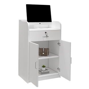 小型收银台迷你理发柜子小柜服装店收银桌简约现代展示柜前台吧台