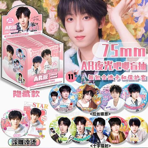 杨博文AR夜光吧唧盲盒明