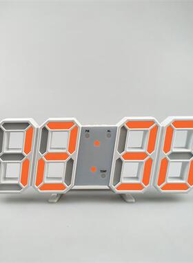 爆款3d数字钟闹钟 数字挂墙钟LED电子礼品闹钟大款时钟温度钟1999