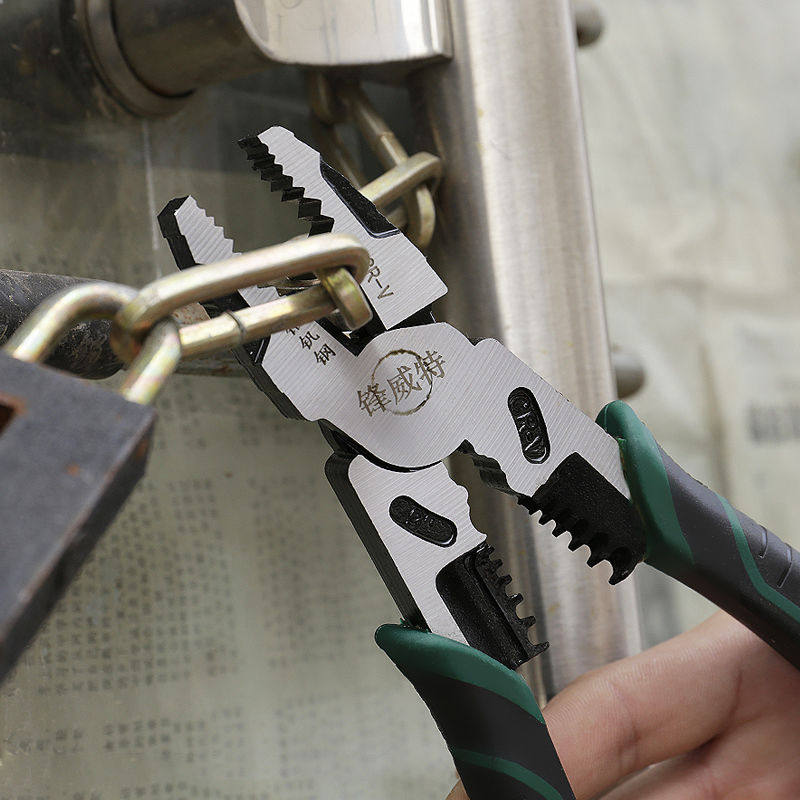 多功能钢丝钳克丝钳电工专用尖嘴b钳老虎钳子剥线钳斜口断丝压线