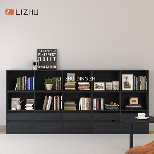 北欧家具书柜模块组合边柜落地柜