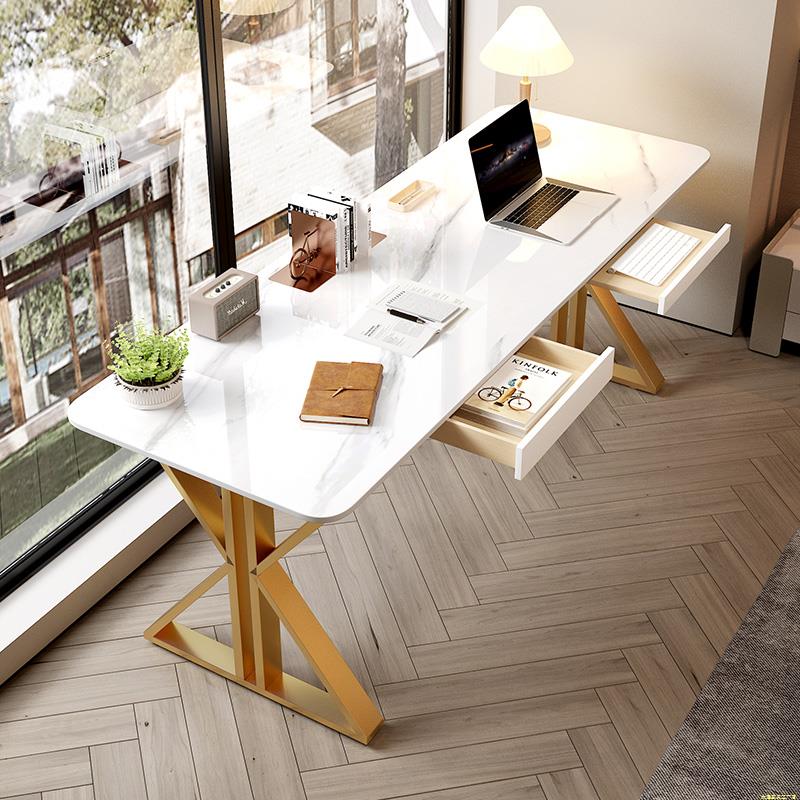 电脑桌台式卧室简约家用办公长条桌小户型靠墙窄书桌学习写字桌子