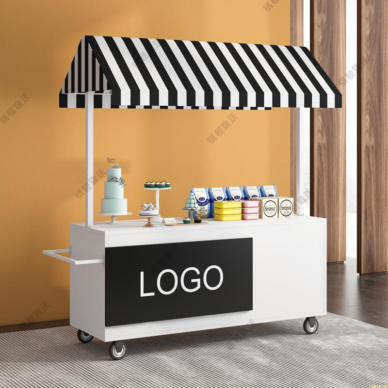 摆摊小推车夜市摊位车景区超市促销车流动式花车户外售卖车小吃车