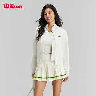 Wilson威尔胜官方春季女士立体剪裁两件套网球小高领棉服外套