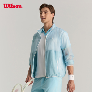 PLAYER撞色包边立领网球梭织外套 NET Wilson威尔胜官方春季 男士