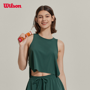 Wilson威尔胜官方2023夏季新款女士BREAKER垂感网球运动针织背心
