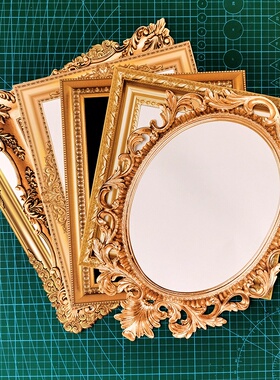 3d立体创意加厚卡纸复古相框纸椭圆正方形儿童美术手工卡纸厚