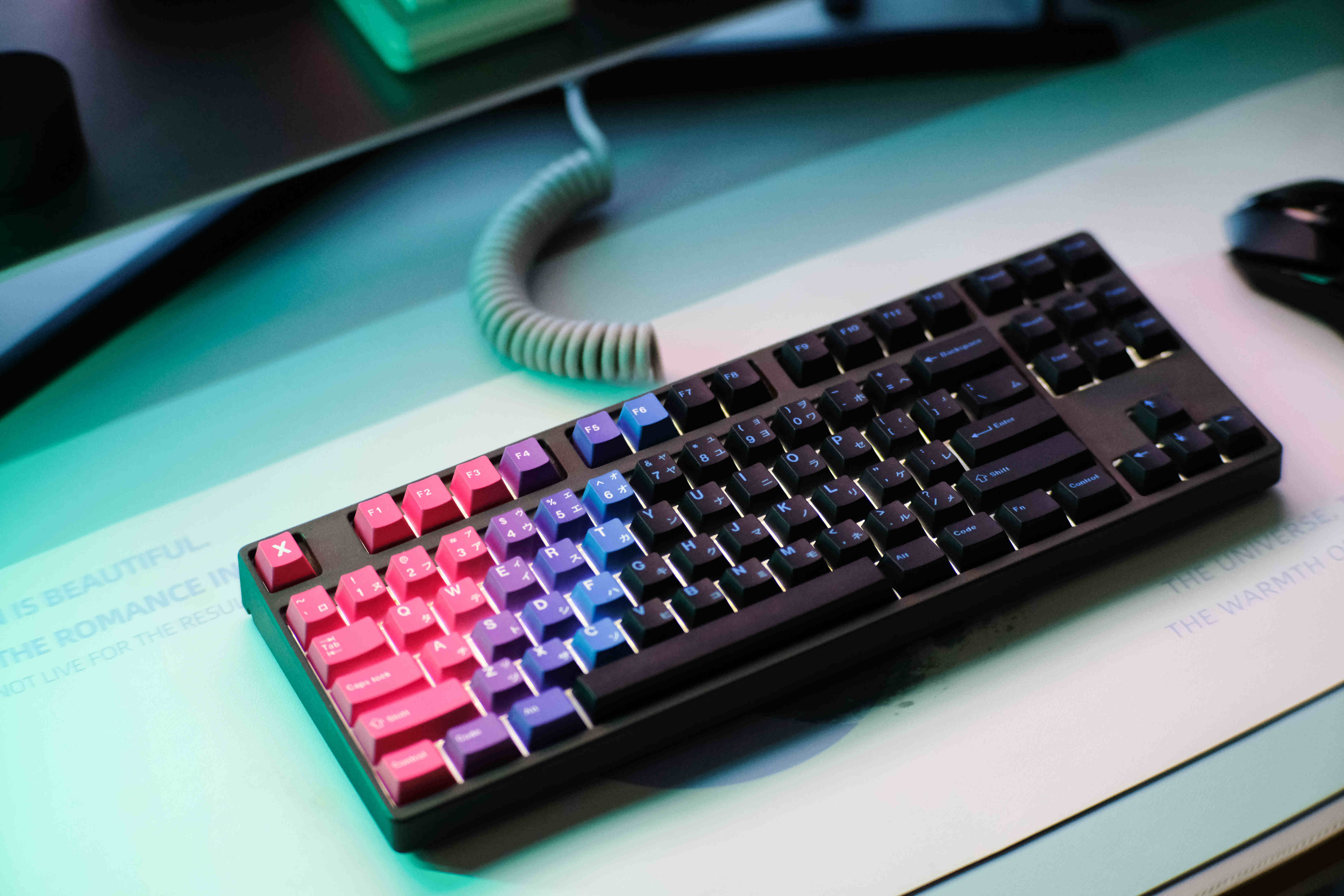 REGE KEYCAPS 심포니 PBT 5면 승화 맞춤형 애니메이션 2차원 키캡 기계식 키보드