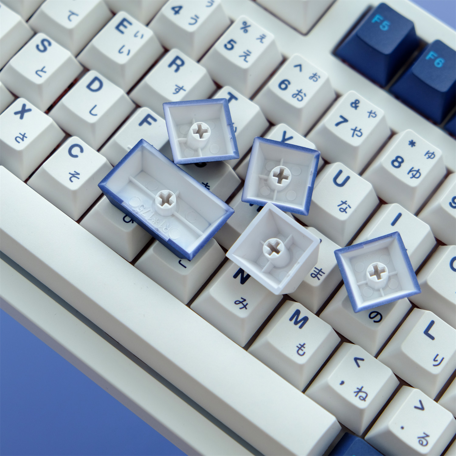 GMK BLUE MOON 129 키 PBT 오리지널 고도로 승화된 기계식 키보드 키캡 핫 브라더 주변 장치