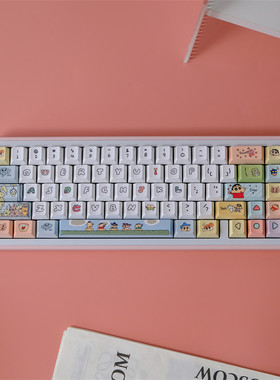 蜡笔小新 PBT 原厂高度 热升华 机械键盘帽 wooting 醉鹿 雨75