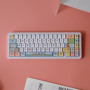 蜡笔小新 PBT 原厂高度 热升华 机械键盘帽 wooting 醉鹿 雨75