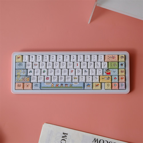 蜡笔小新 PBT 原厂高度 热升华 机械键盘帽 wooting 醉鹿 雨75