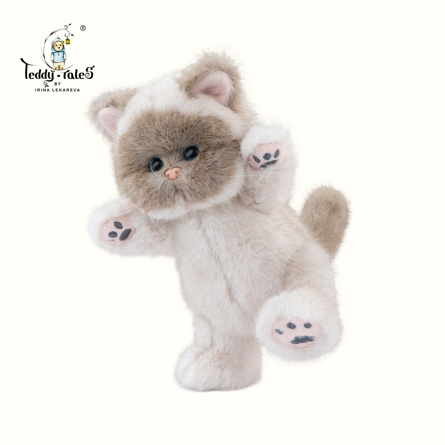 可爱英短猫猫玩偶全身可动