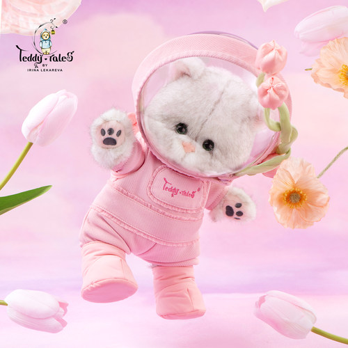 莉娜熊粉色猫咪可爱情人节送礼