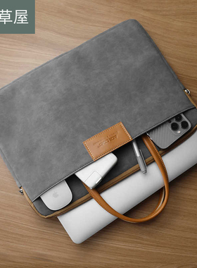 OPPOPad4Pro平板手提包13.2英寸收纳包适用11.4air2电脑opd2102男女高颜值air10.36防水羊巴皮斜跨单肩内胆包
