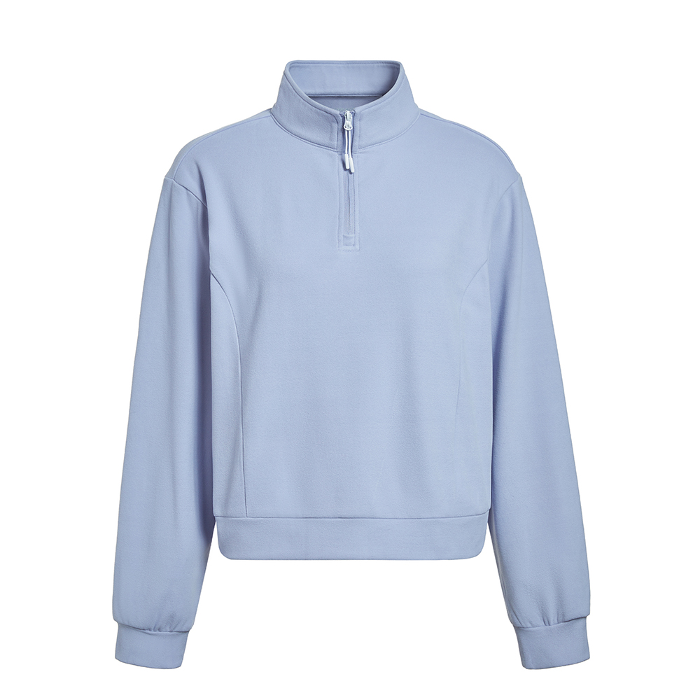 GYMANT肌肉蚂蚁秋季新款运动健身衣亲肤轻盈高弹蓝紫色女立领上衣