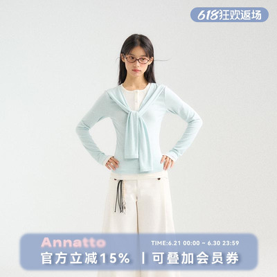 ANNATTO假两件长袖打底衫女