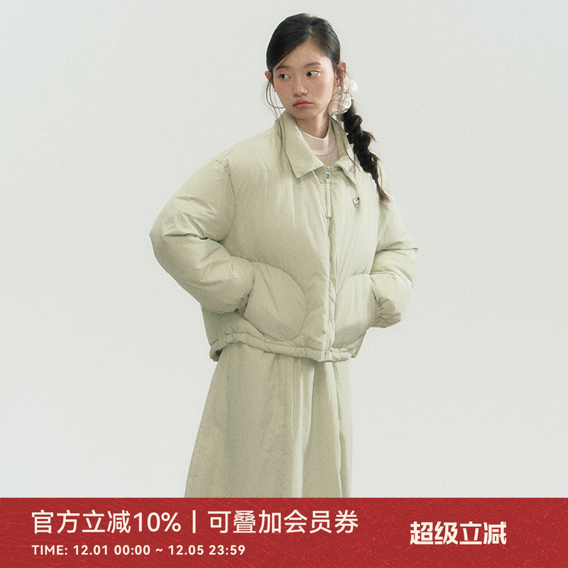 ANNATTO冬季保暖棉服半裙套装女