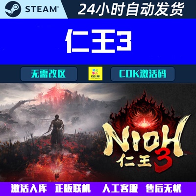 正版联机 仁王3 Nioh3 Steam联机合作游戏CDK激活码