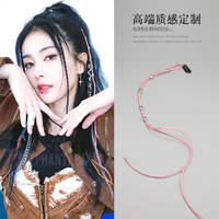 Hair bands, wigs, braided hair, colorful ropes, ethnic style false braids, Tibetan dance headwear, travel hair accessories, braids, hair bands thumbnail 8