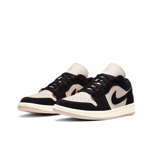 JORDAN Air Jordan 1复古潮流运动休闲鞋女款黑粉DC0774-003黄