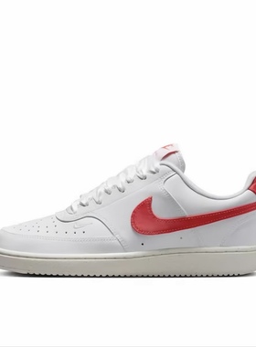 Nike Court Vision LO  低帮 板鞋 女款 白红色HV5246-100黄