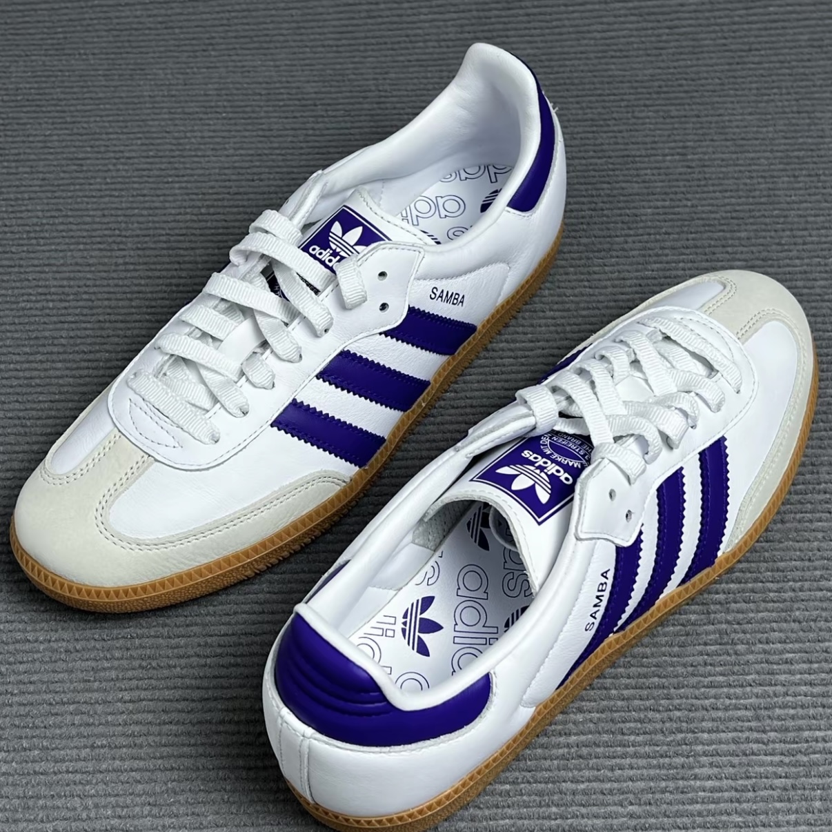 adidas Samba ADV 舒适薄底 低帮 板鞋 通用 白色IE6613黄