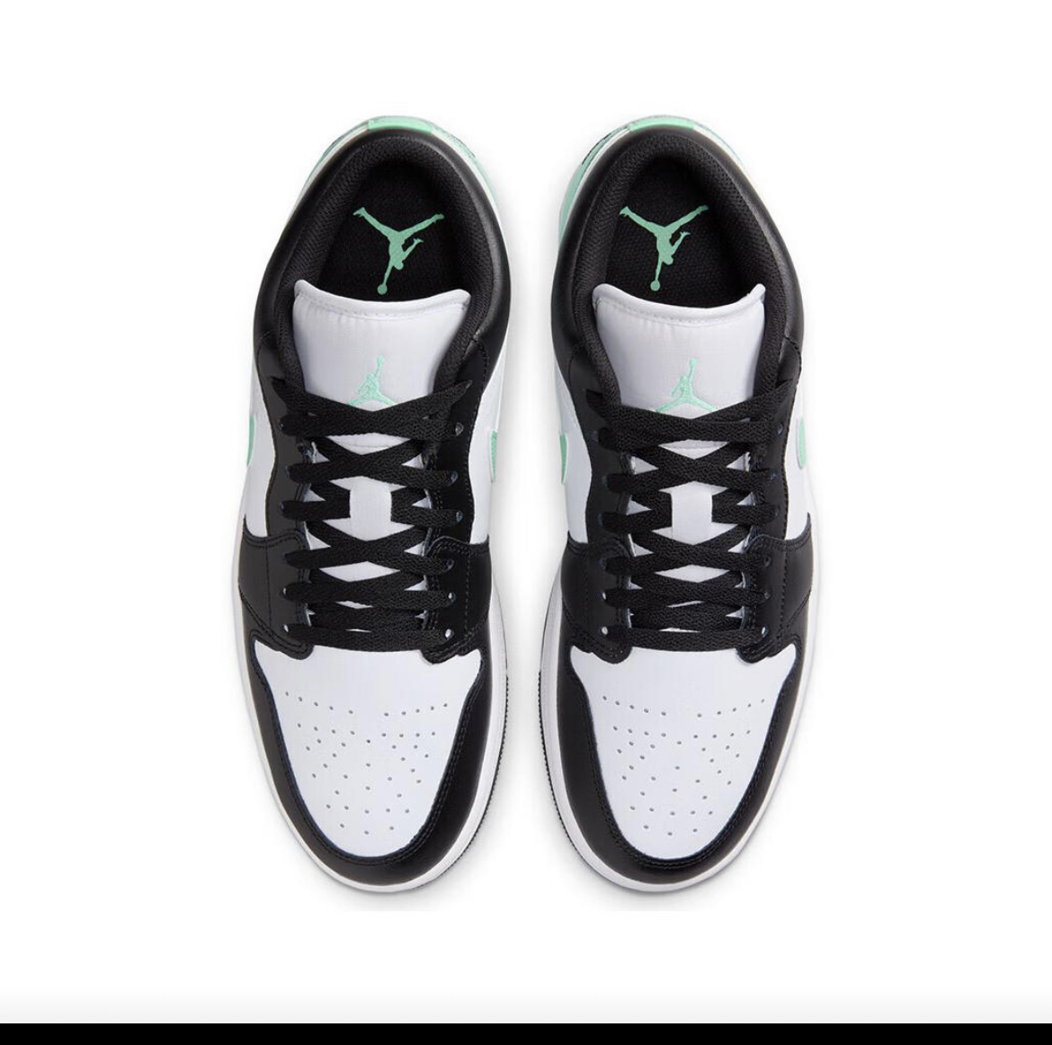 耐克Air Jordan 1 Low AJ1黑白绿复古运动休闲篮球鞋553558-131杨