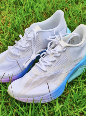 李宁 超轻20 䨻丝网面 透气 防滑耐磨 高回弹 软底跑鞋ARBT001-10