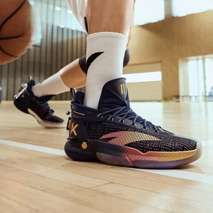 安踏 KT9 汤普森氮科技稳定支撑防滑耐磨缓震篮球鞋112341101-10