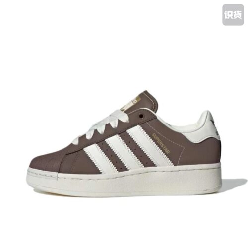 adidas originals SUPERSTAR XLG 低帮 板鞋 褐色IG2214黄