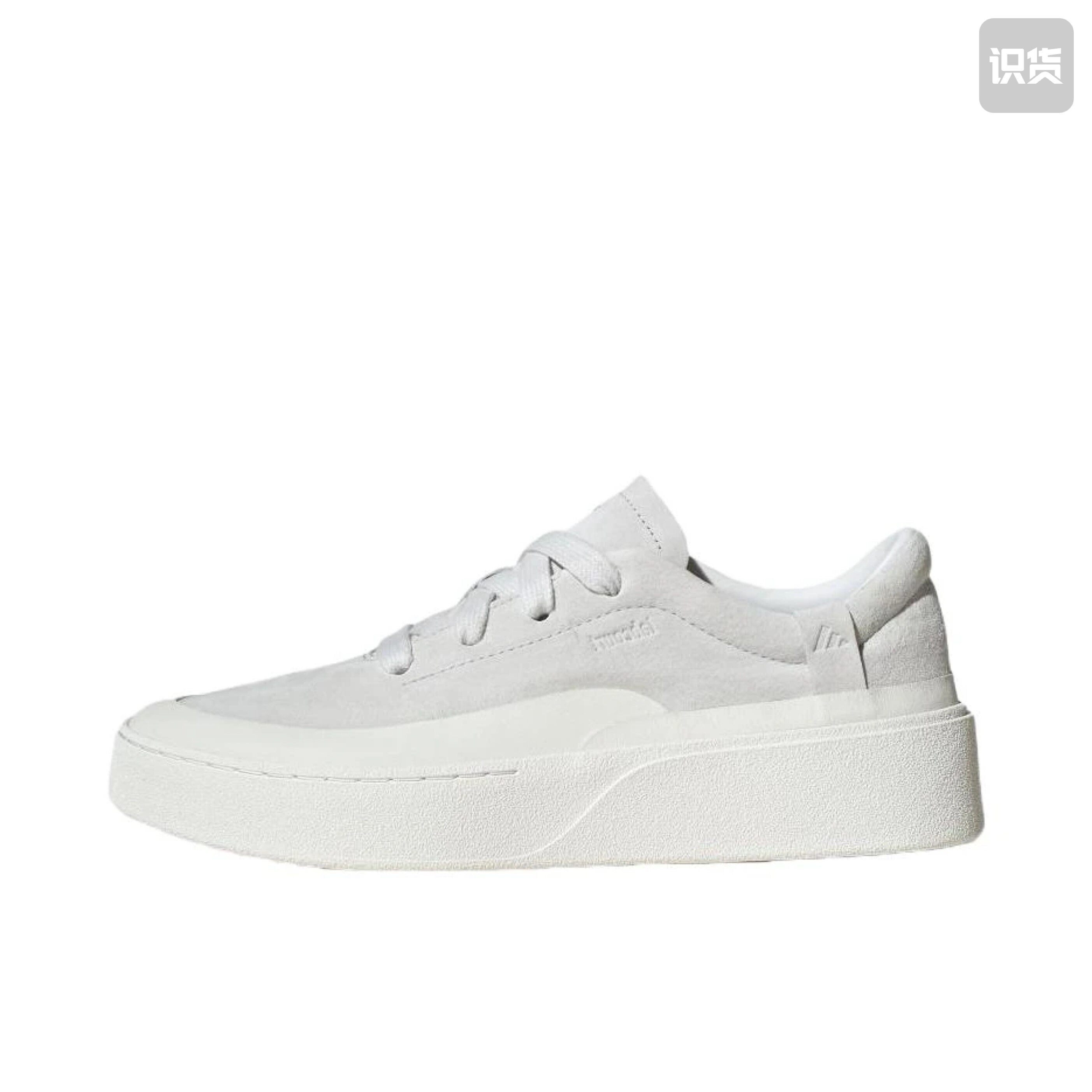 adidas LABCOURT LIGHT低帮 板鞋 男女同款 白色JS4149黄 - 实物图