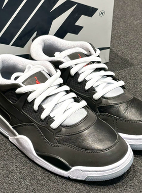 耐克Jordan Air Jordan 4复古潮流运动休闲鞋黑色HV5184-010吴