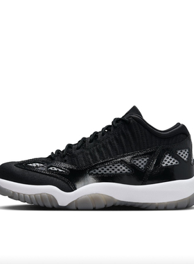 Jordan Air Jordan 11 Low IE复古篮球鞋 男款 黑白919712-001黄