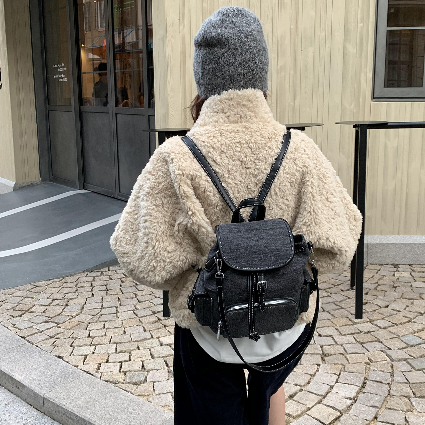 多用背包单肩斜挎包双肩包