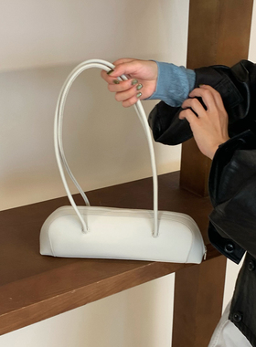 Unique blue韩系法棍腋下包女小众简约设计手提包百搭便捷单肩包