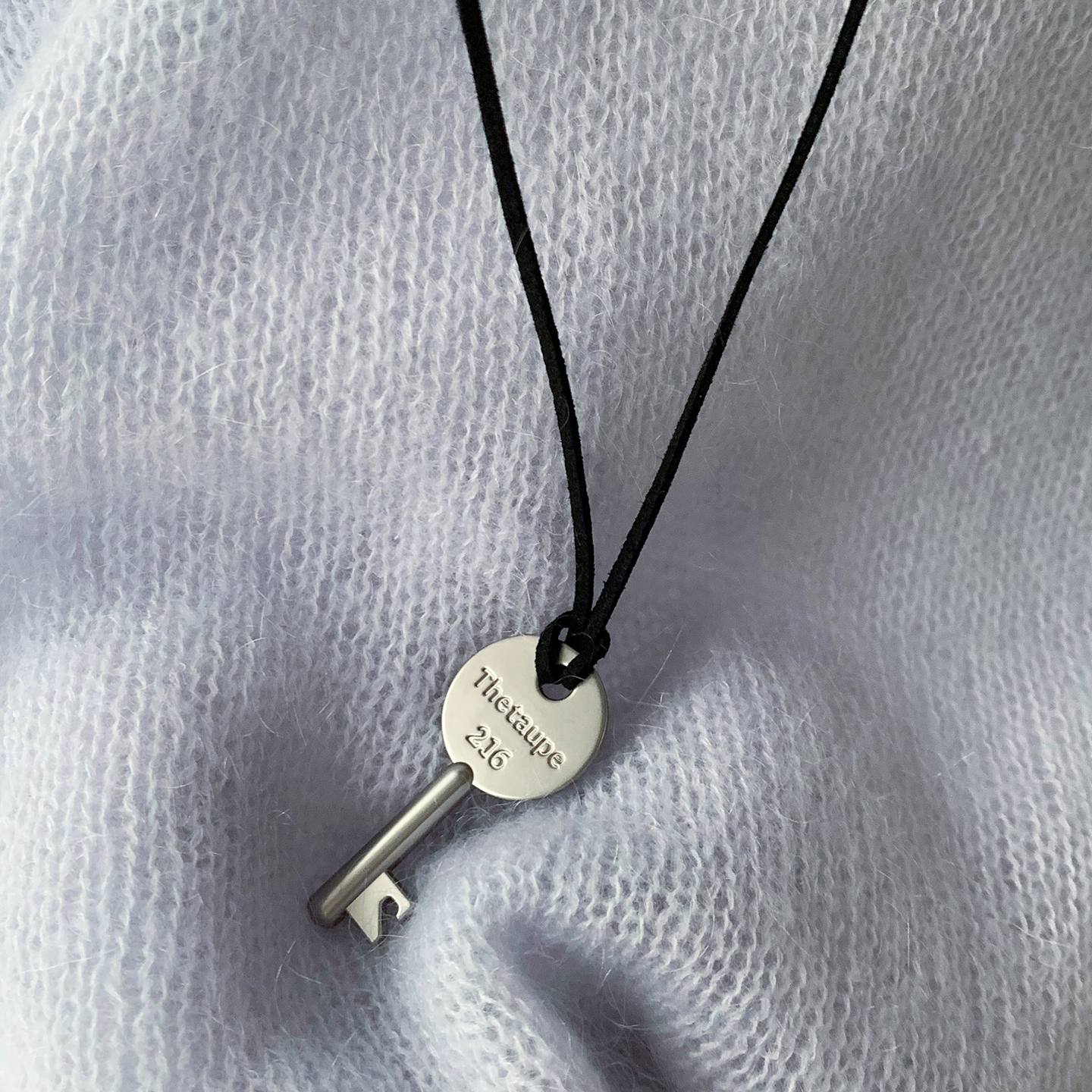 Unique blue原创钥匙吊坠长款毛衣链简约百搭小众时尚项链配饰